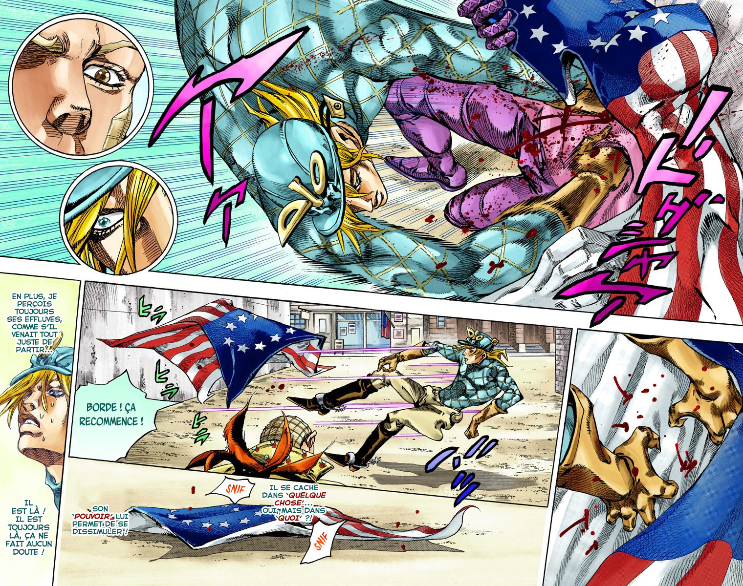 Read JoJo_s Bizarre Adventure Part 7 Steel Ball Run Official Colored FR Manga Online