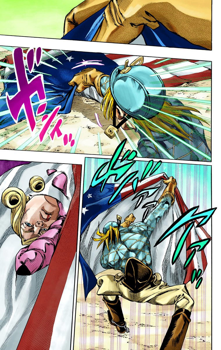 Read JoJo_s Bizarre Adventure Part 7 Steel Ball Run Official Colored FR Manga Online