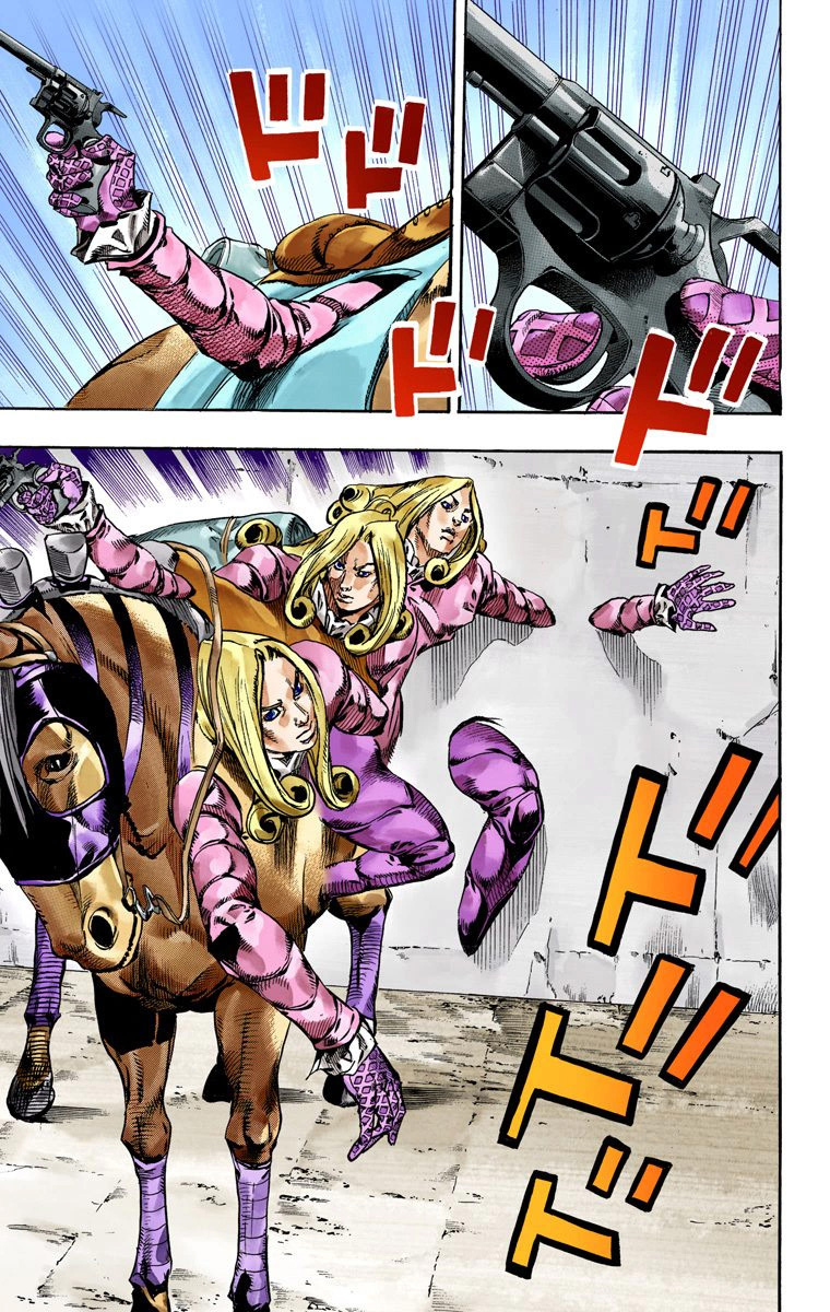 Read JoJo_s Bizarre Adventure Part 7 Steel Ball Run Official Colored FR Manga Online