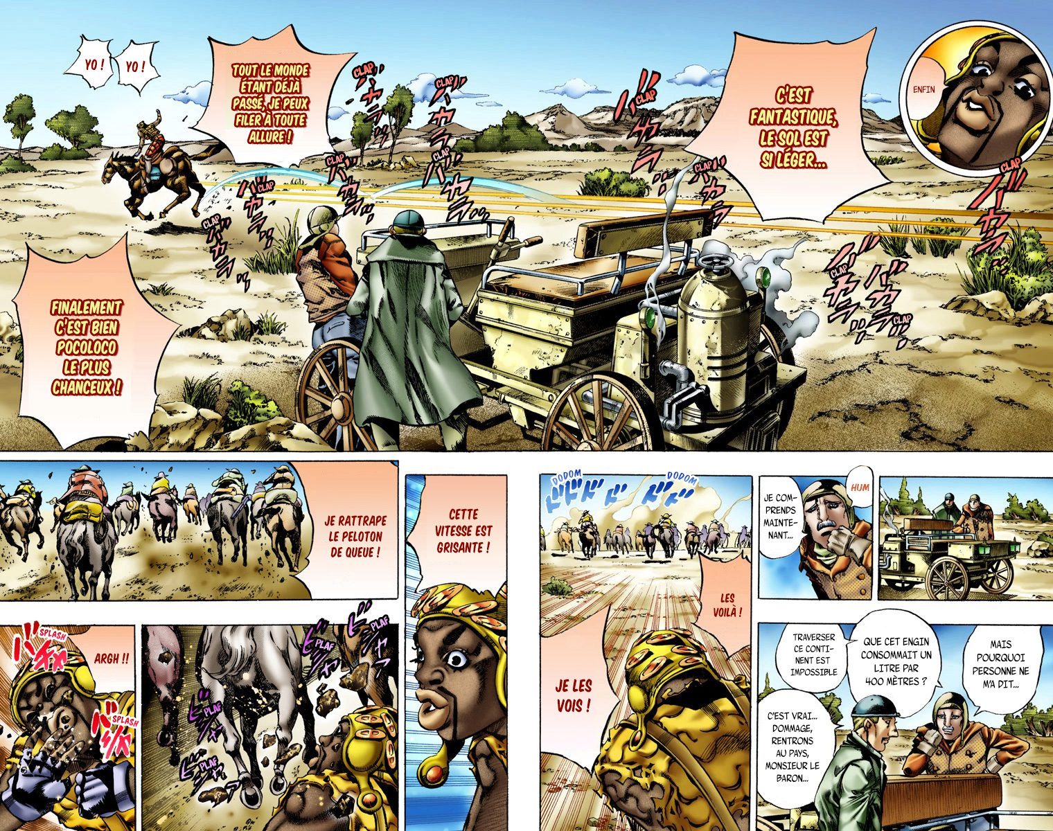 Read JoJo_s Bizarre Adventure Part 7 Steel Ball Run Official Colored FR Manga Online
