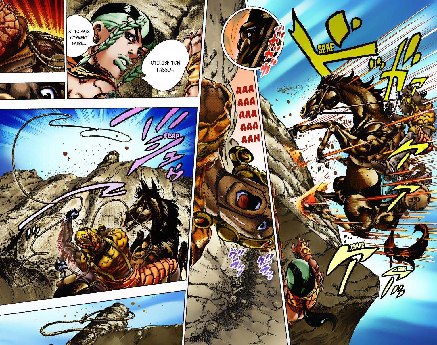 Read JoJo_s Bizarre Adventure Part 7 Steel Ball Run Official Colored FR Manga Online
