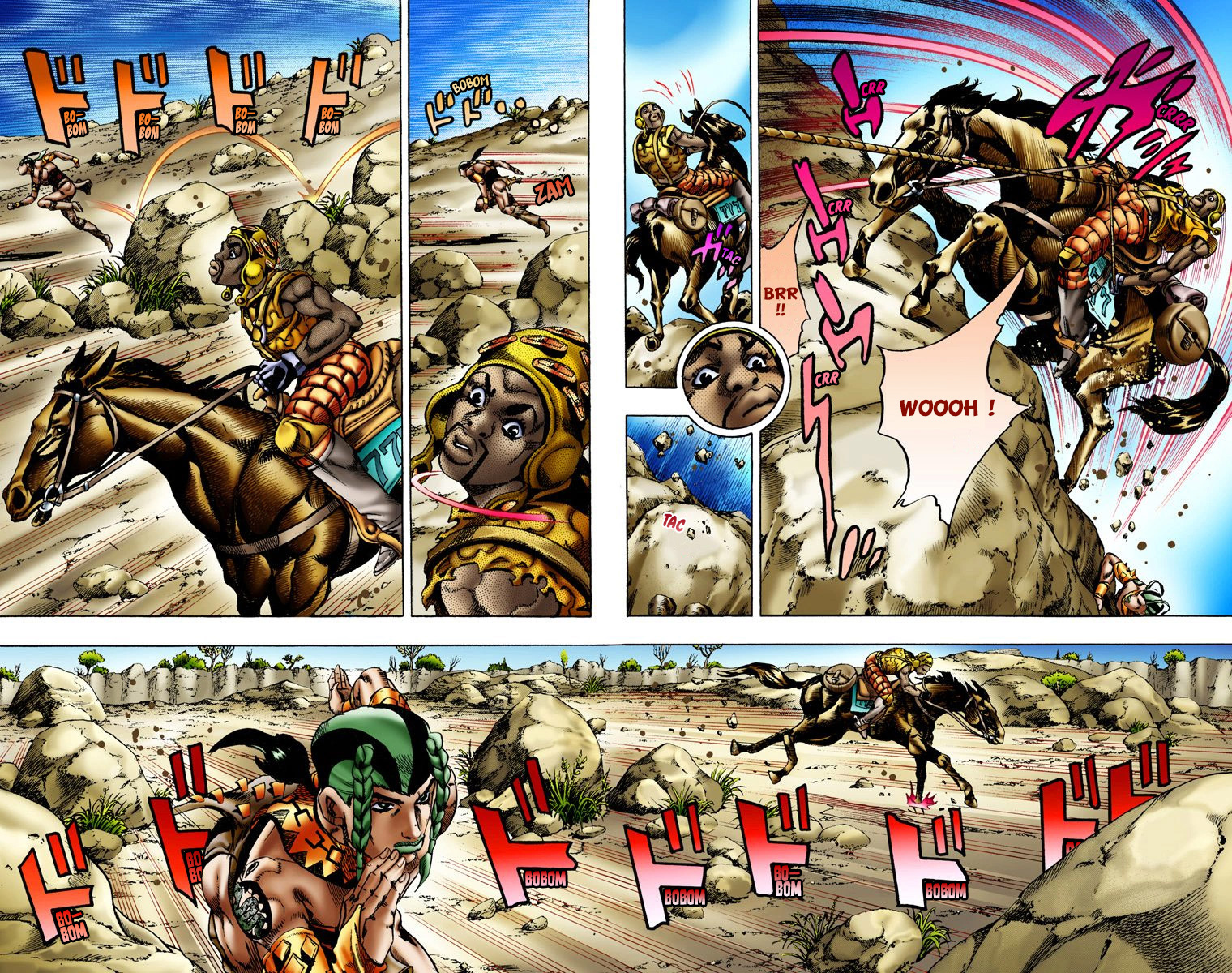 Read JoJo_s Bizarre Adventure Part 7 Steel Ball Run Official Colored FR Manga Online