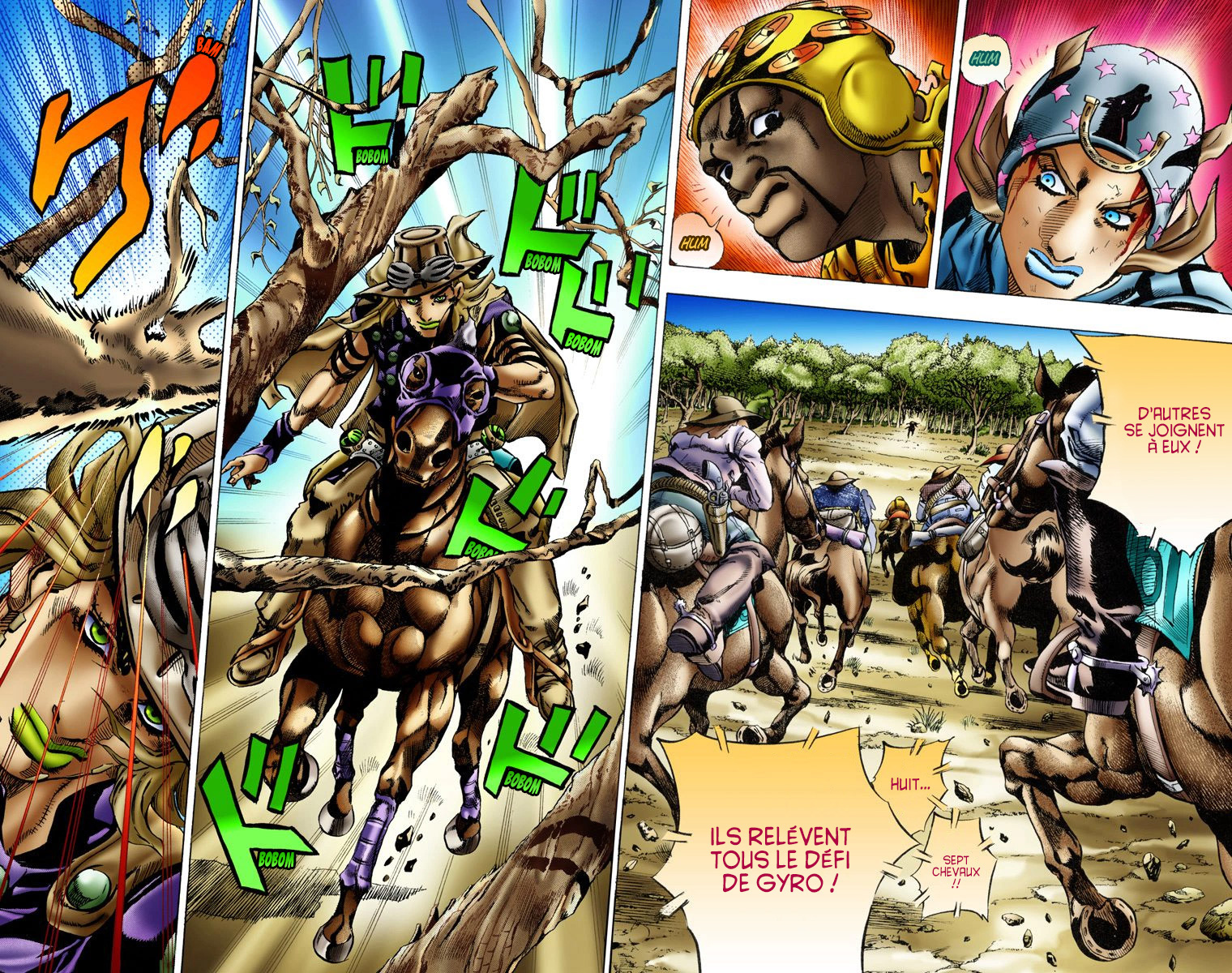 Read JoJo_s Bizarre Adventure Part 7 Steel Ball Run Official Colored FR Manga Online