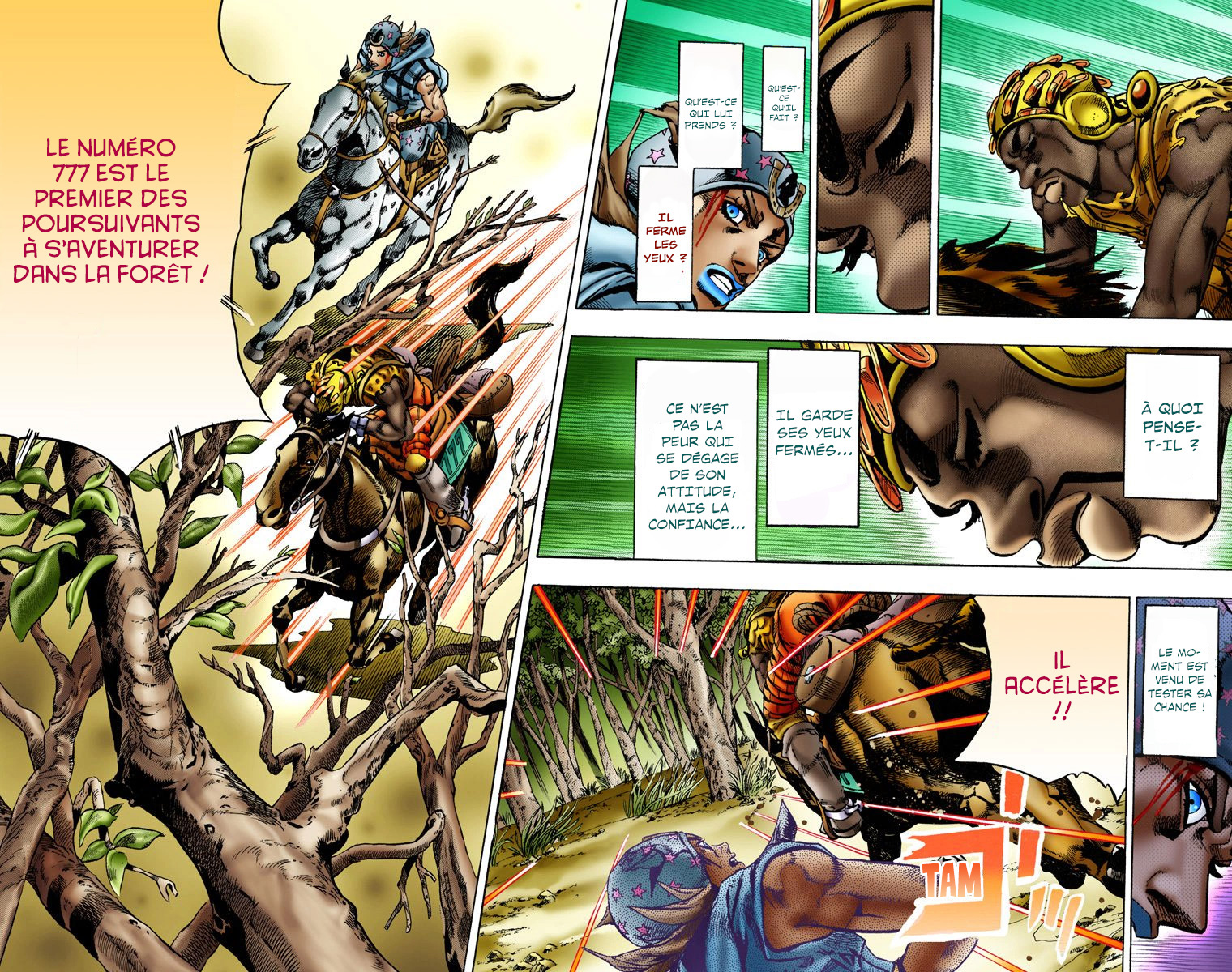 Read JoJo_s Bizarre Adventure Part 7 Steel Ball Run Official Colored FR Manga Online