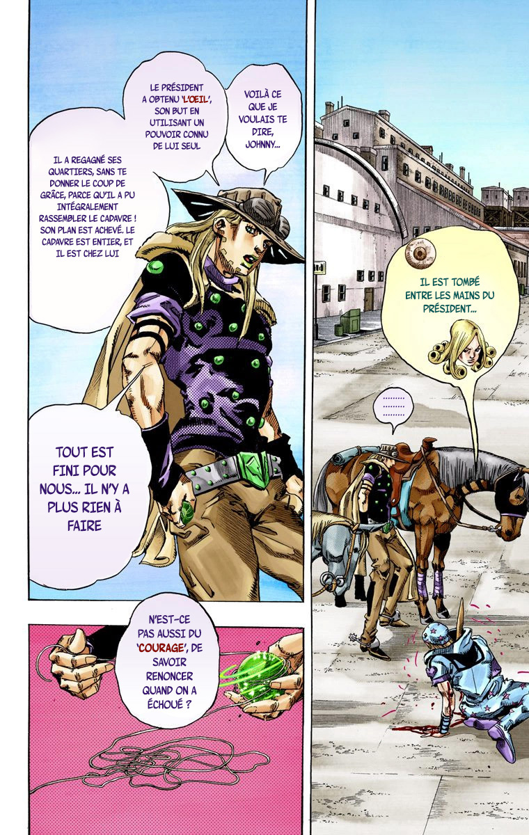 Read JoJo_s Bizarre Adventure Part 7 Steel Ball Run Official Colored FR Manga Online