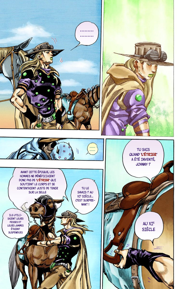 Read JoJo_s Bizarre Adventure Part 7 Steel Ball Run Official Colored FR Manga Online