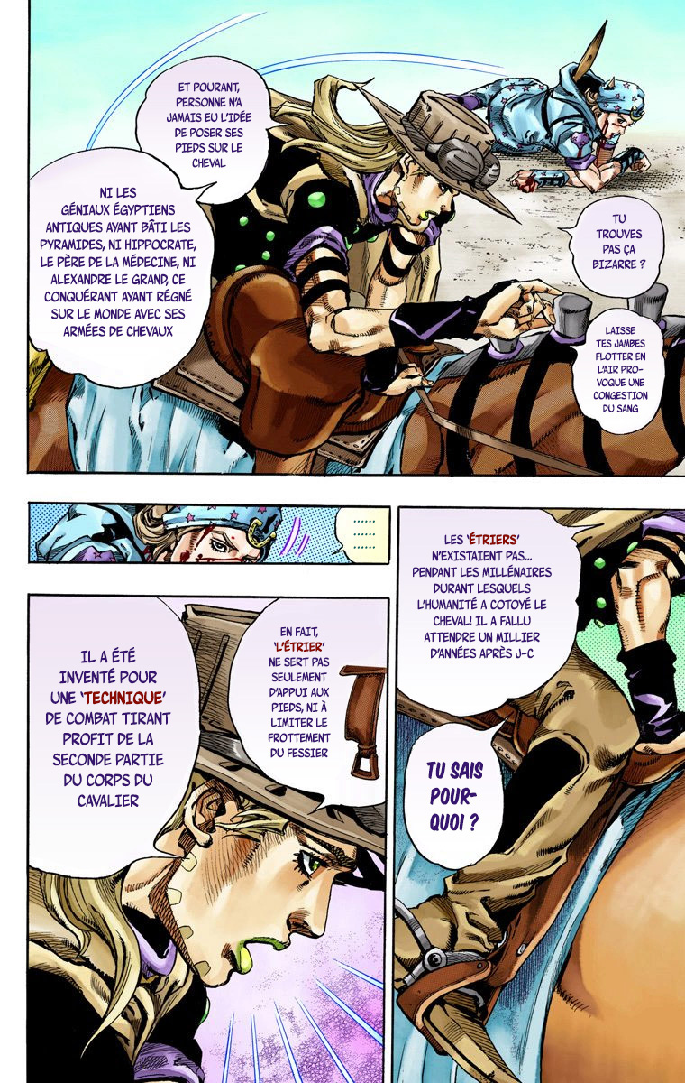 Read JoJo_s Bizarre Adventure Part 7 Steel Ball Run Official Colored FR Manga Online