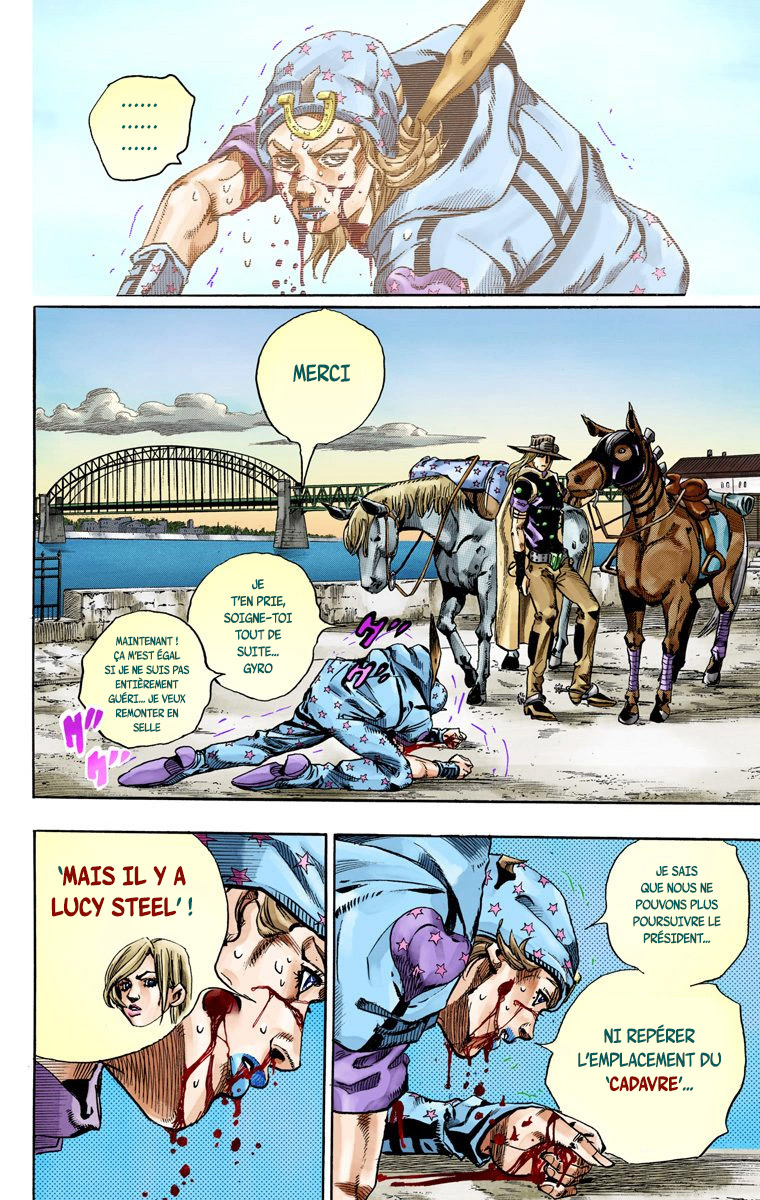 Read JoJo_s Bizarre Adventure Part 7 Steel Ball Run Official Colored FR Manga Online