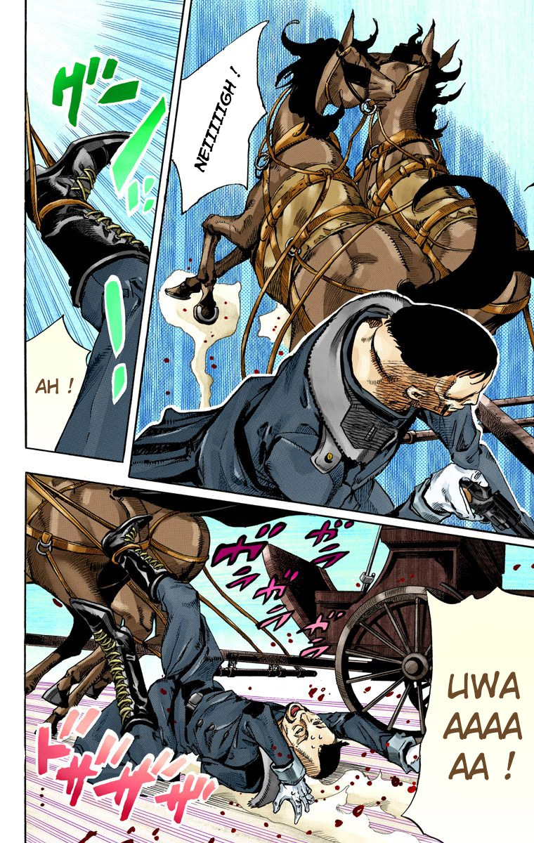 Read JoJo_s Bizarre Adventure Part 7 Steel Ball Run Official Colored FR Manga Online