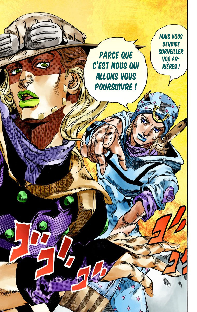 Read JoJo_s Bizarre Adventure Part 7 Steel Ball Run Official Colored FR Manga Online
