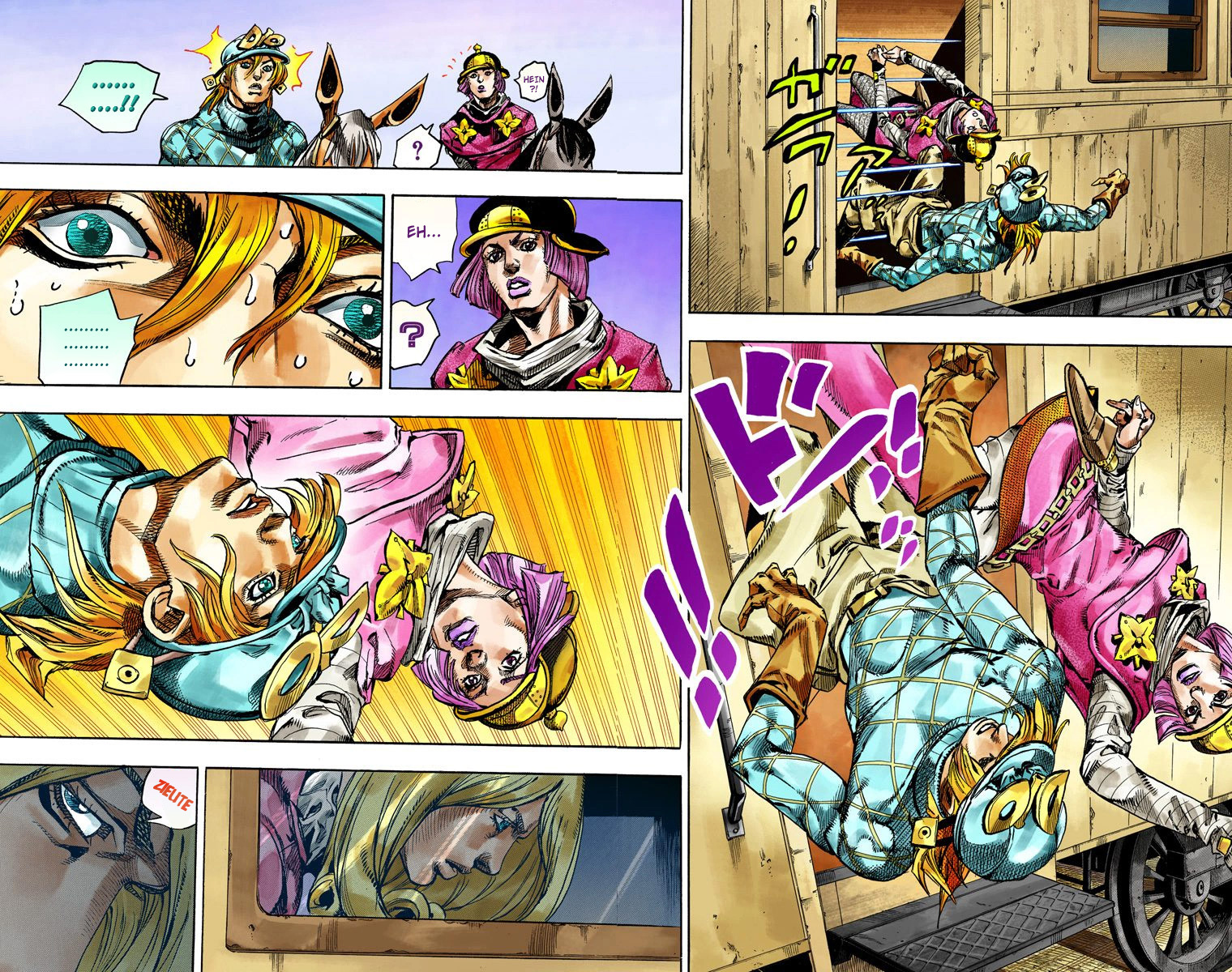 Read JoJo_s Bizarre Adventure Part 7 Steel Ball Run Official Colored FR Manga Online