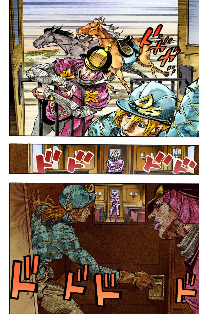 Read JoJo_s Bizarre Adventure Part 7 Steel Ball Run Official Colored FR Manga Online