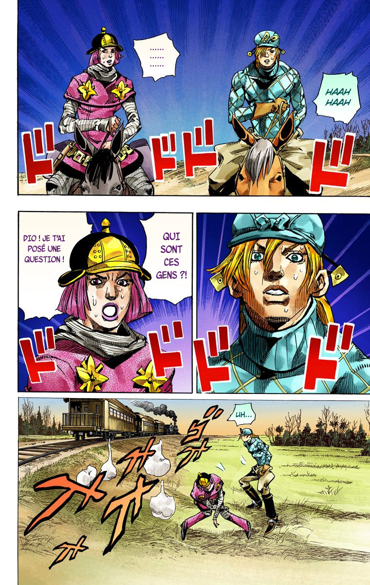 Read JoJo_s Bizarre Adventure Part 7 Steel Ball Run Official Colored FR Manga Online