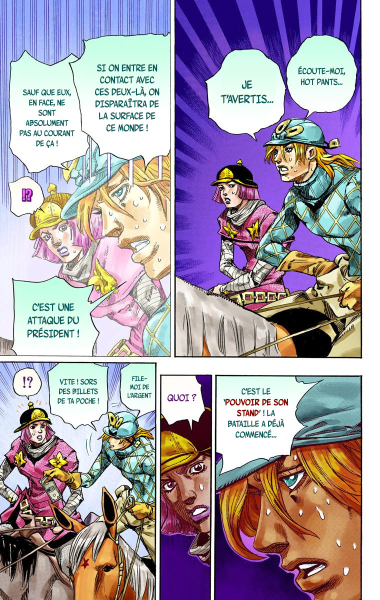 Read JoJo_s Bizarre Adventure Part 7 Steel Ball Run Official Colored FR Manga Online