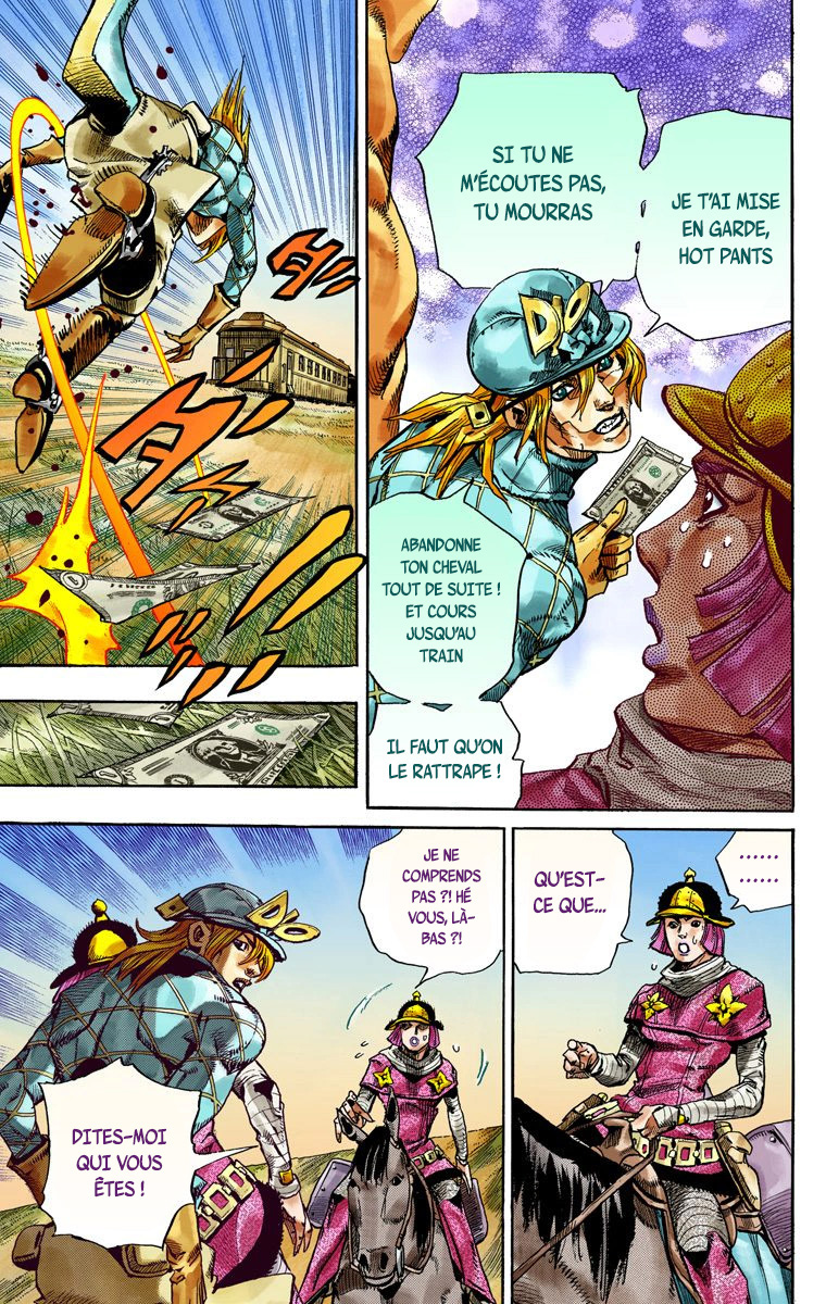 Read JoJo_s Bizarre Adventure Part 7 Steel Ball Run Official Colored FR Manga Online