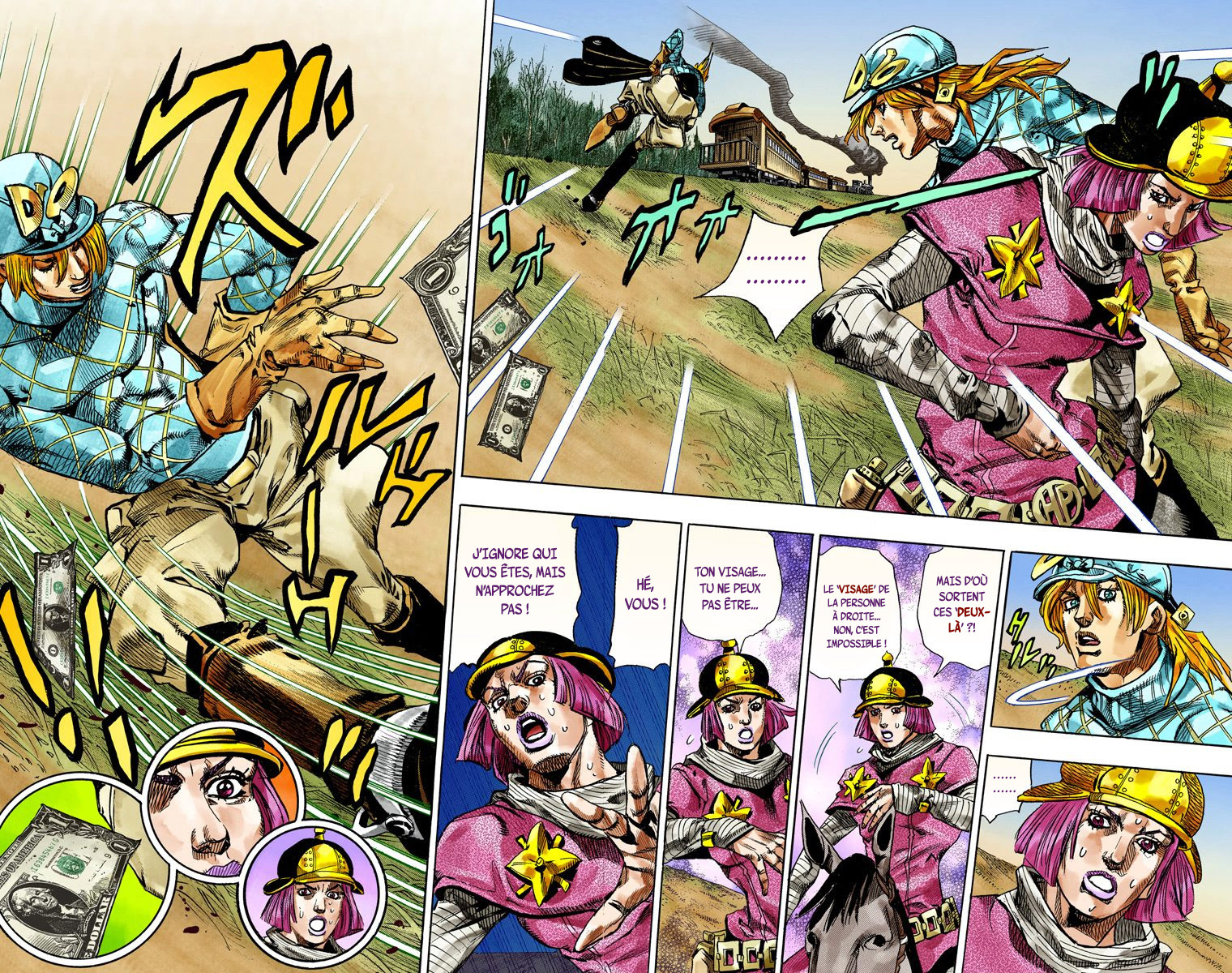 Read JoJo_s Bizarre Adventure Part 7 Steel Ball Run Official Colored FR Manga Online