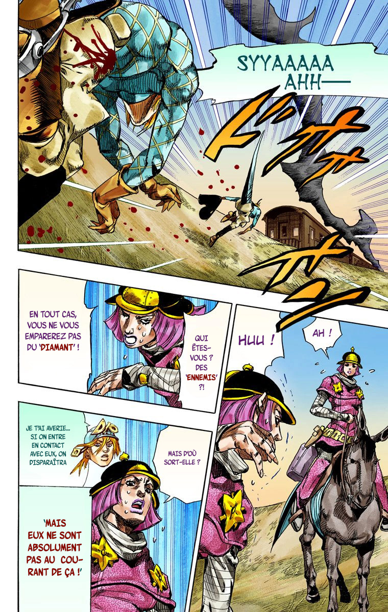 Read JoJo_s Bizarre Adventure Part 7 Steel Ball Run Official Colored FR Manga Online