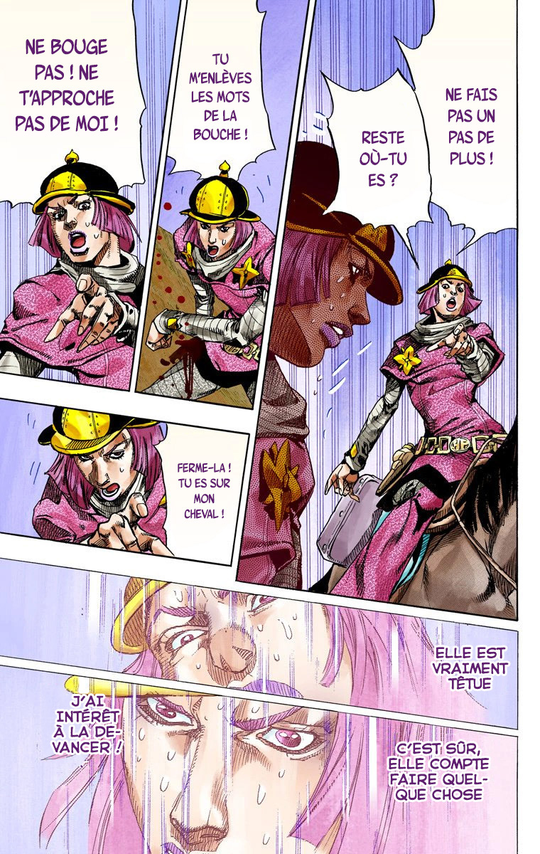 Read JoJo_s Bizarre Adventure Part 7 Steel Ball Run Official Colored FR Manga Online