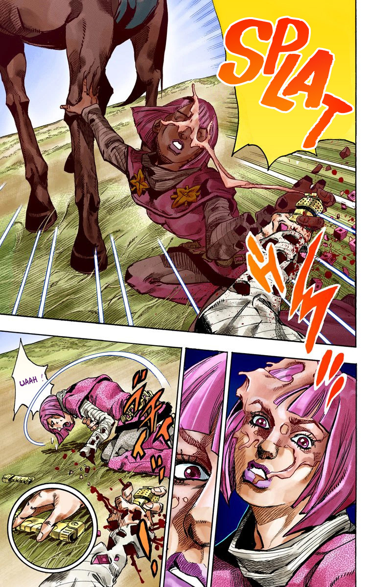 Read JoJo_s Bizarre Adventure Part 7 Steel Ball Run Official Colored FR Manga Online