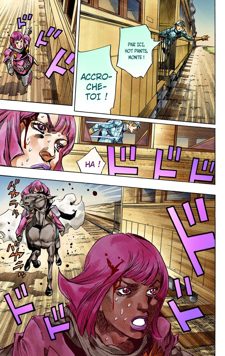 Read JoJo_s Bizarre Adventure Part 7 Steel Ball Run Official Colored FR Manga Online