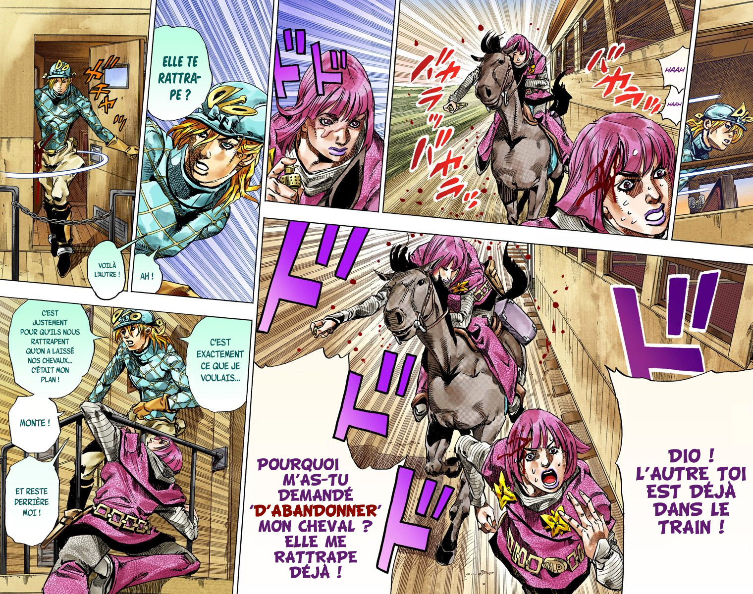 Read JoJo_s Bizarre Adventure Part 7 Steel Ball Run Official Colored FR Manga Online