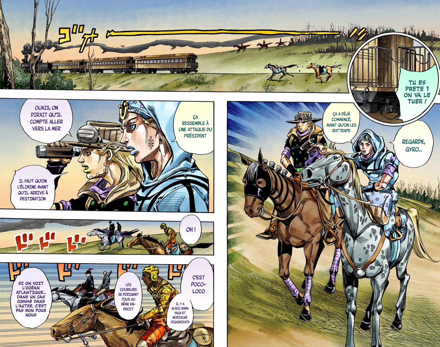 Read JoJo_s Bizarre Adventure Part 7 Steel Ball Run Official Colored FR Manga Online