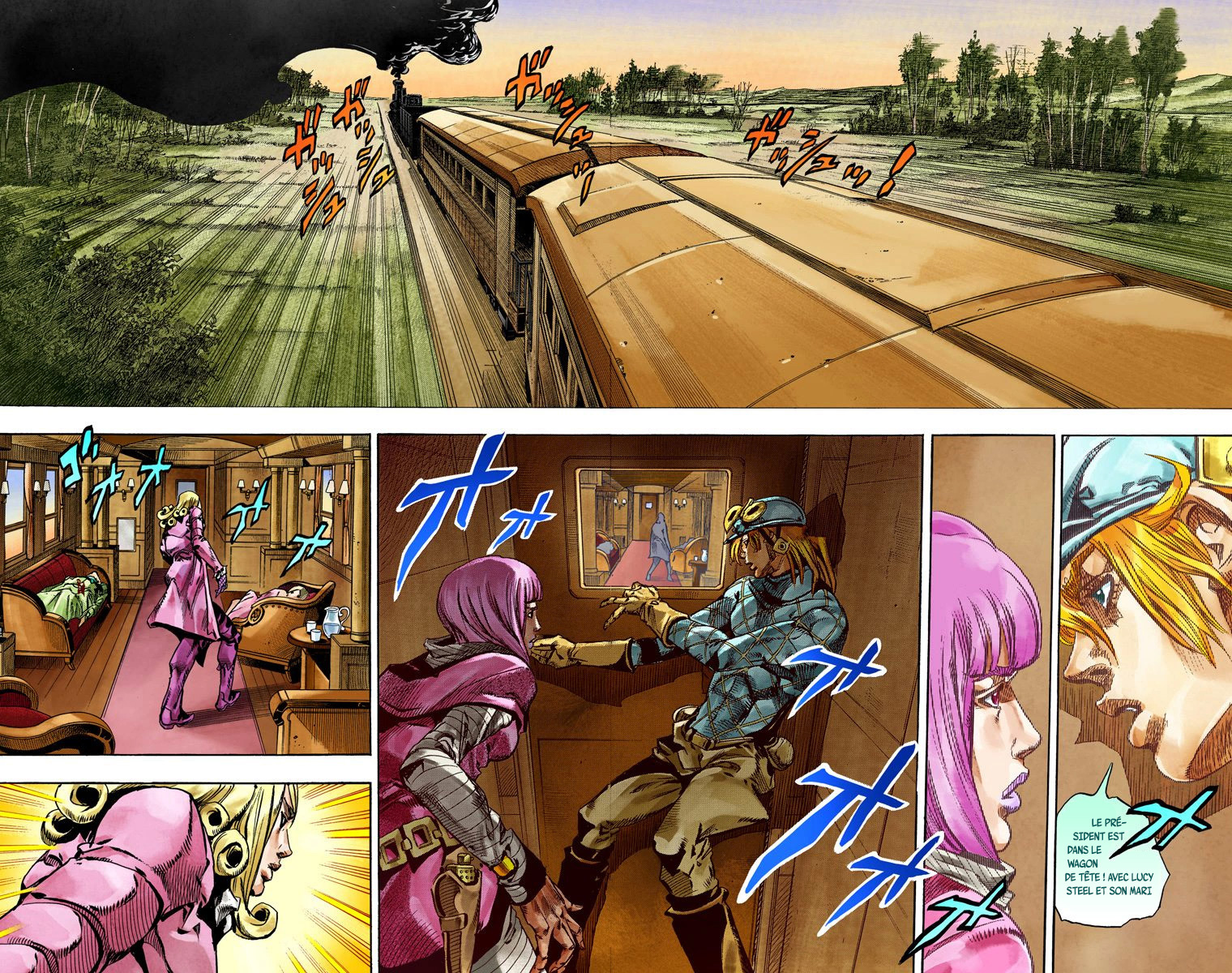 Read JoJo_s Bizarre Adventure Part 7 Steel Ball Run Official Colored FR Manga Online
