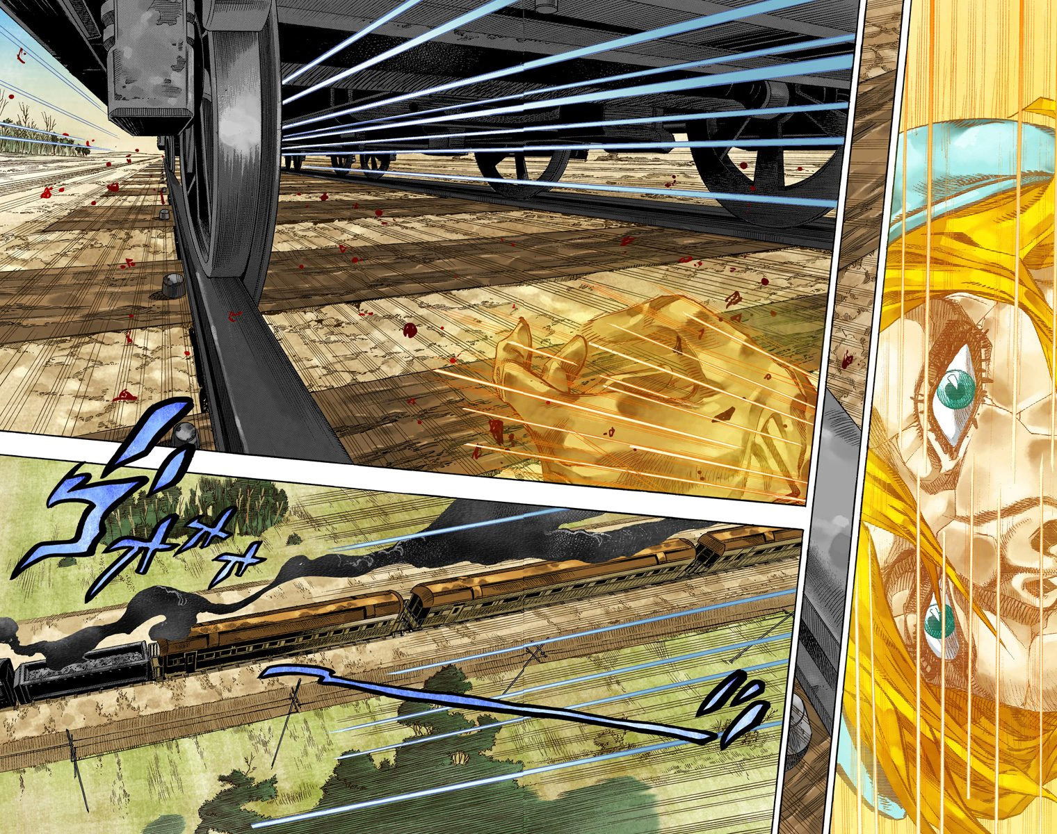 Read JoJo_s Bizarre Adventure Part 7 Steel Ball Run Official Colored FR Manga Online
