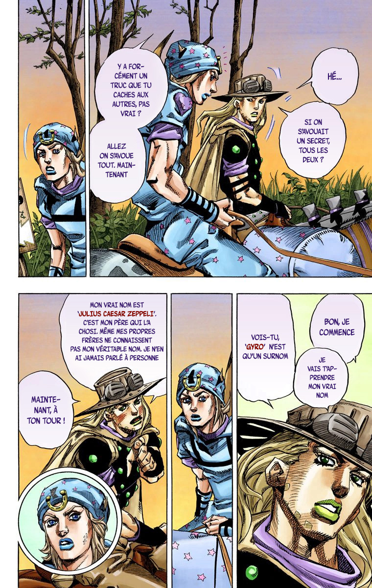Read JoJo_s Bizarre Adventure Part 7 Steel Ball Run Official Colored FR Manga Online