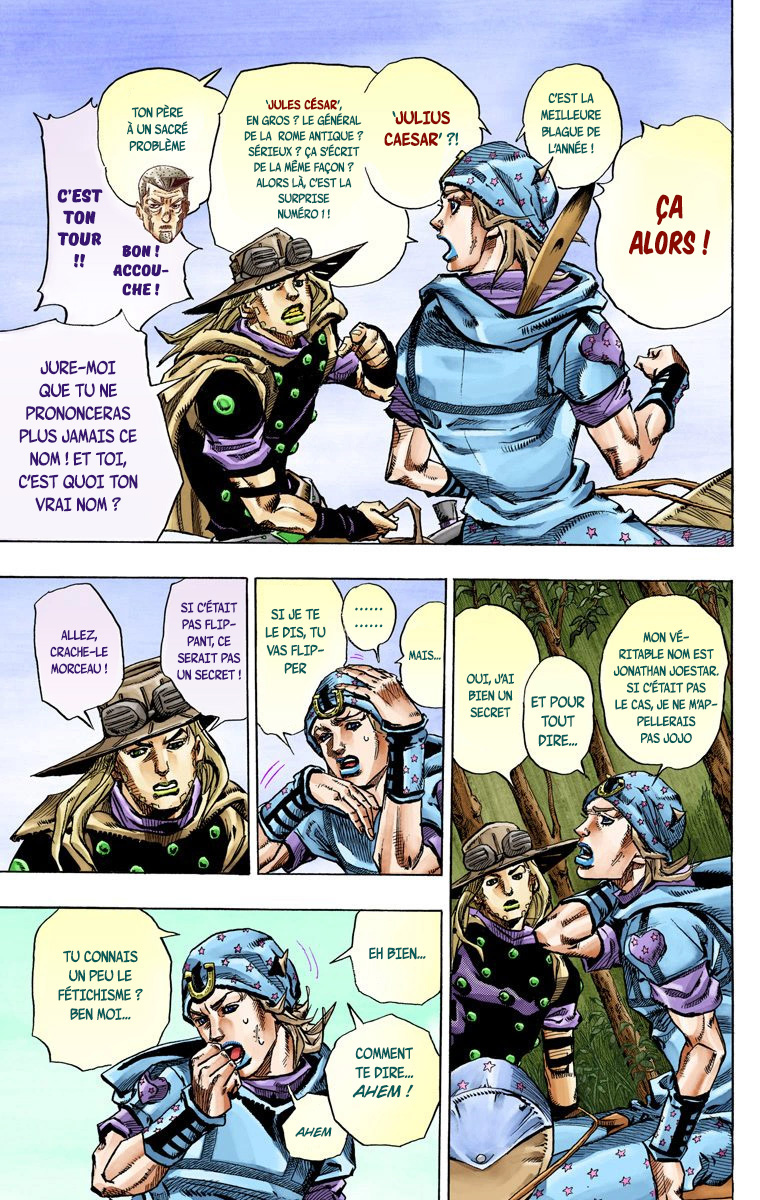 Read JoJo_s Bizarre Adventure Part 7 Steel Ball Run Official Colored FR Manga Online