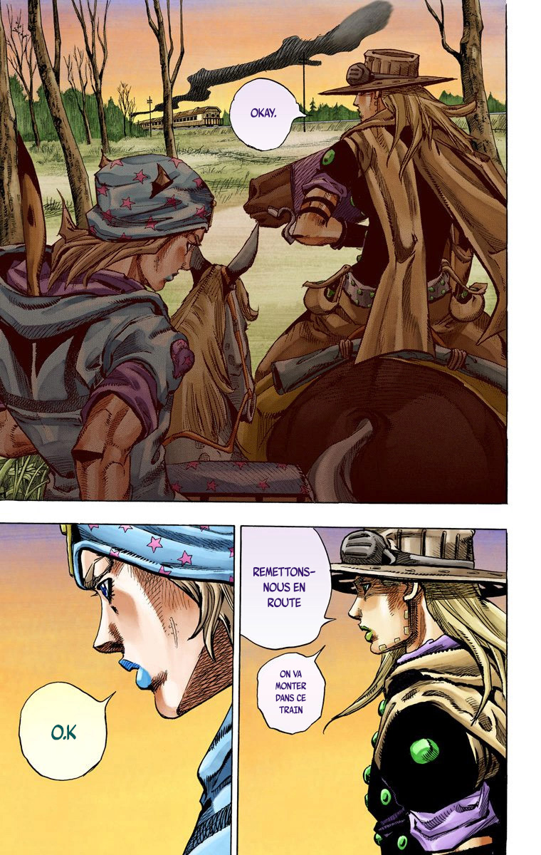 Read JoJo_s Bizarre Adventure Part 7 Steel Ball Run Official Colored FR Manga Online