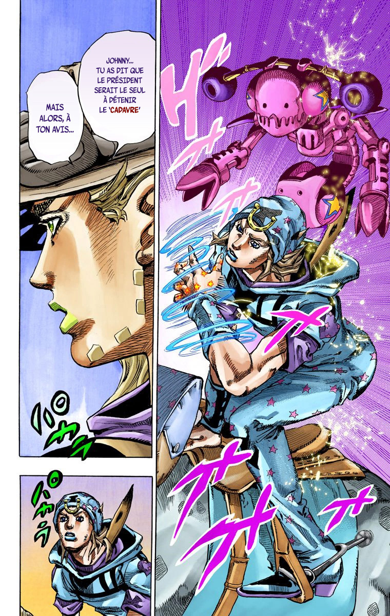 Read JoJo_s Bizarre Adventure Part 7 Steel Ball Run Official Colored FR Manga Online