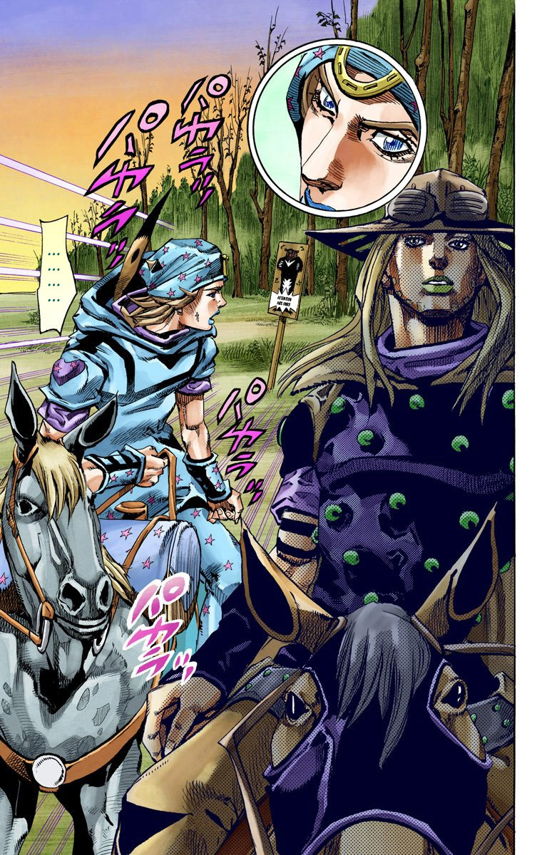 Read JoJo_s Bizarre Adventure Part 7 Steel Ball Run Official Colored FR Manga Online