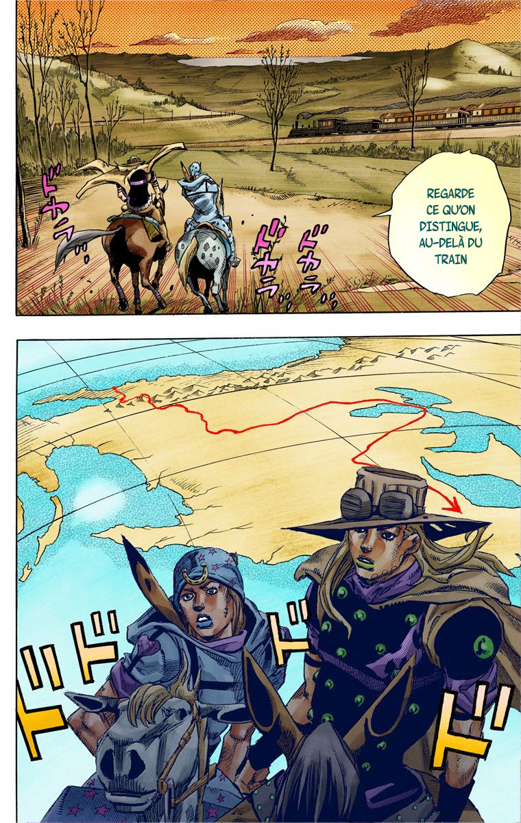 Read JoJo_s Bizarre Adventure Part 7 Steel Ball Run Official Colored FR Manga Online