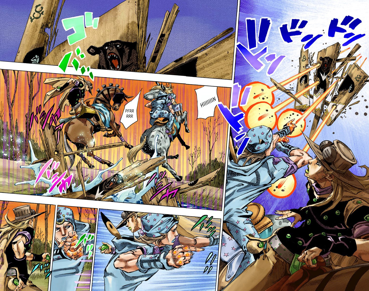 Read JoJo_s Bizarre Adventure Part 7 Steel Ball Run Official Colored FR Manga Online