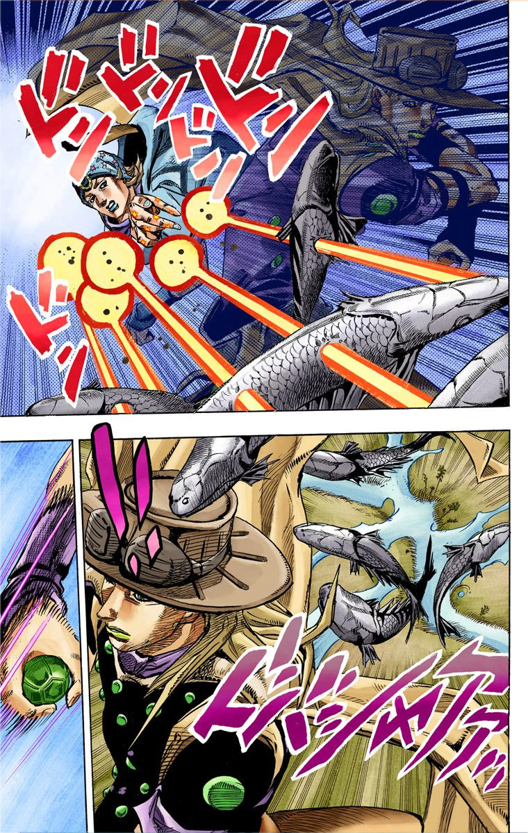 Read JoJo_s Bizarre Adventure Part 7 Steel Ball Run Official Colored FR Manga Online