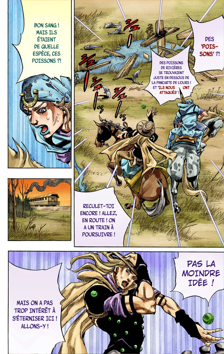 Read JoJo_s Bizarre Adventure Part 7 Steel Ball Run Official Colored FR Manga Online