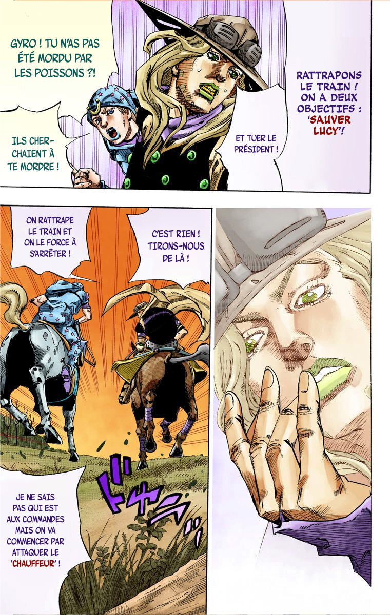 Read JoJo_s Bizarre Adventure Part 7 Steel Ball Run Official Colored FR Manga Online
