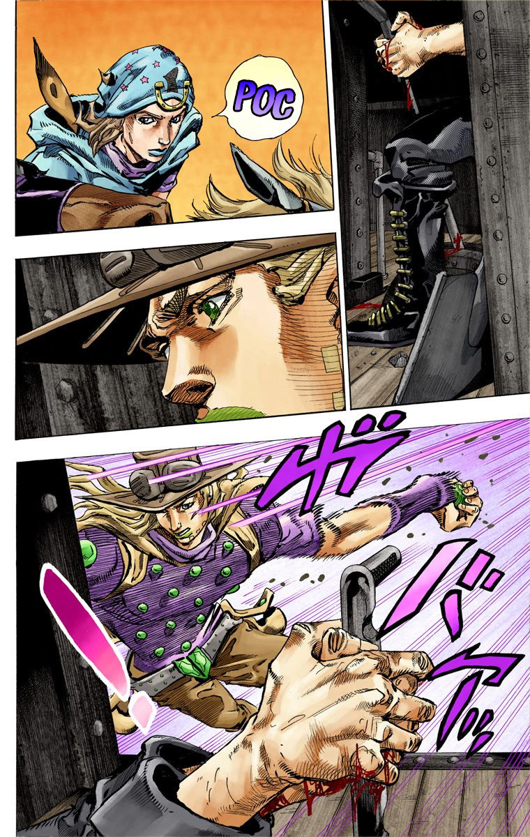 Read JoJo_s Bizarre Adventure Part 7 Steel Ball Run Official Colored FR Manga Online