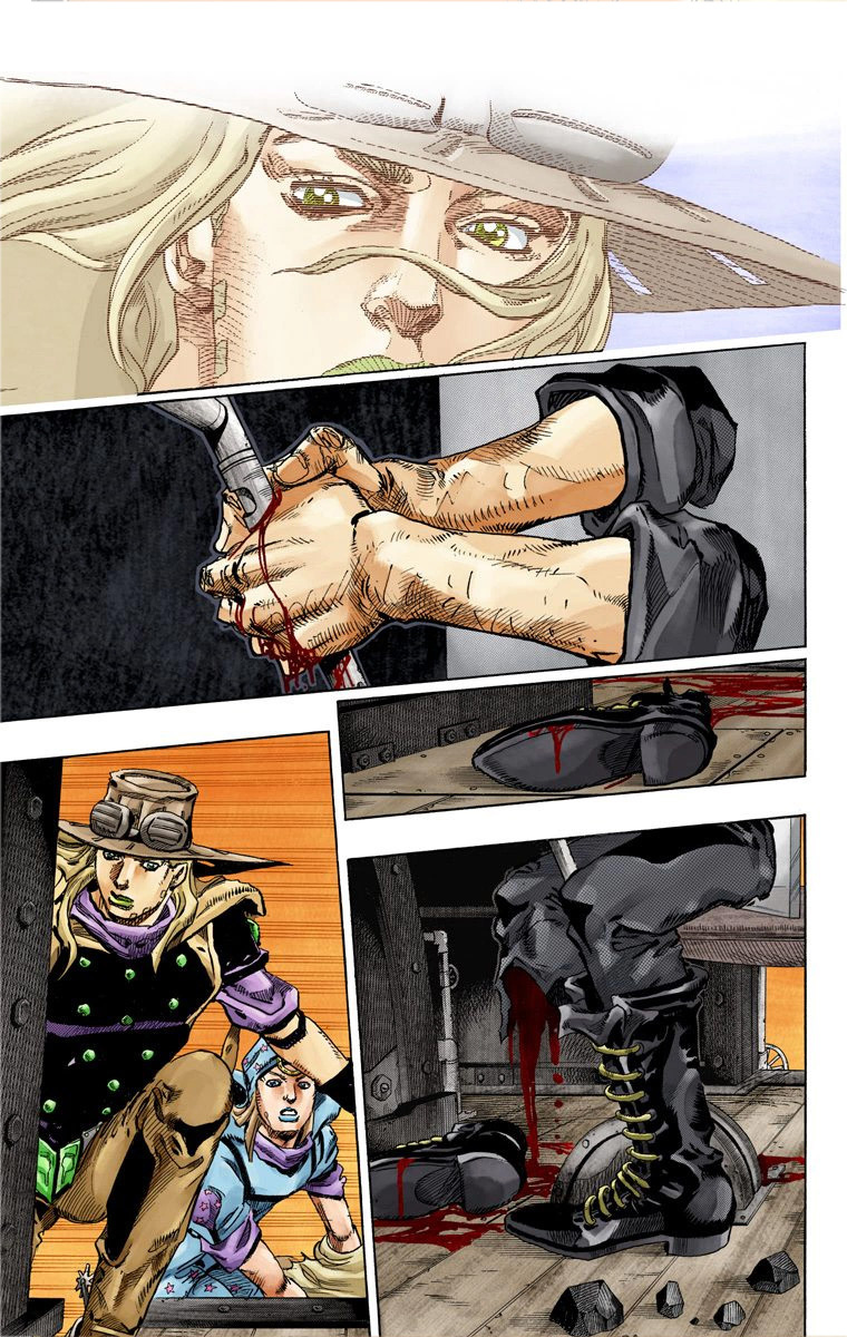 Read JoJo_s Bizarre Adventure Part 7 Steel Ball Run Official Colored FR Manga Online