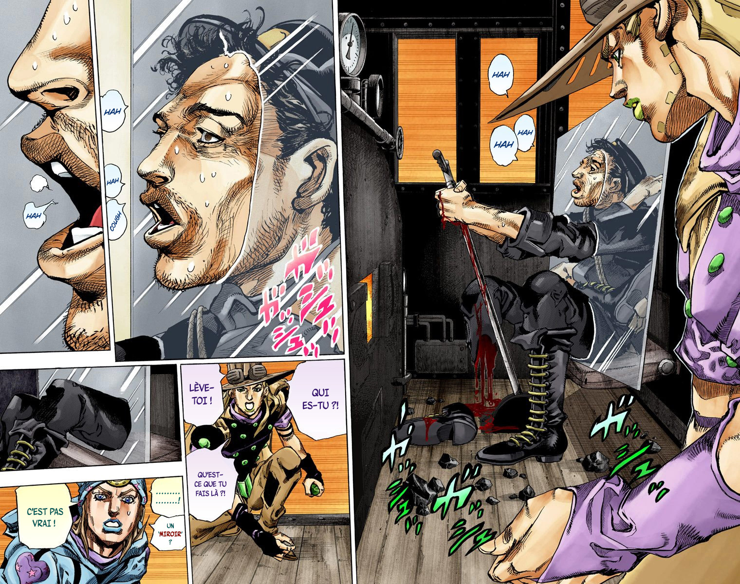 Read JoJo_s Bizarre Adventure Part 7 Steel Ball Run Official Colored FR Manga Online