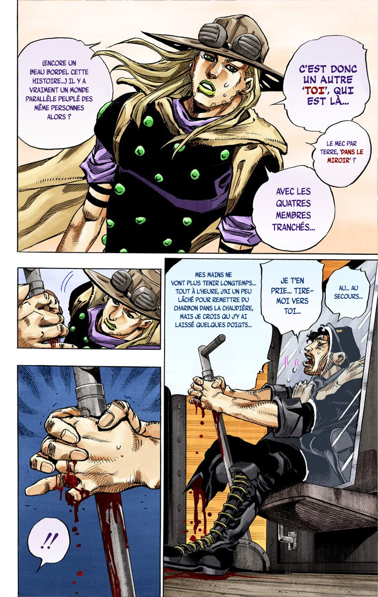 Read JoJo_s Bizarre Adventure Part 7 Steel Ball Run Official Colored FR Manga Online