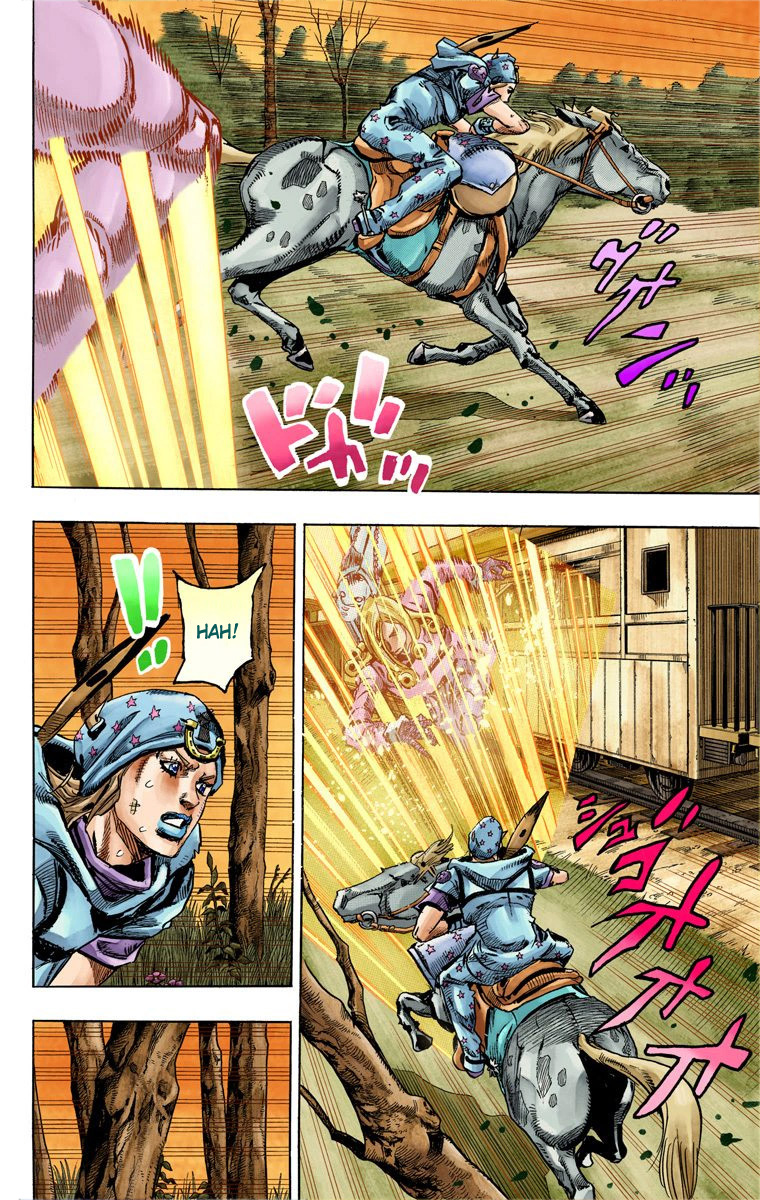 Read JoJo_s Bizarre Adventure Part 7 Steel Ball Run Official Colored FR Manga Online