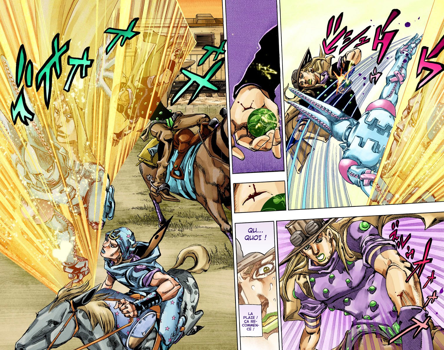 Read JoJo_s Bizarre Adventure Part 7 Steel Ball Run Official Colored FR Manga Online