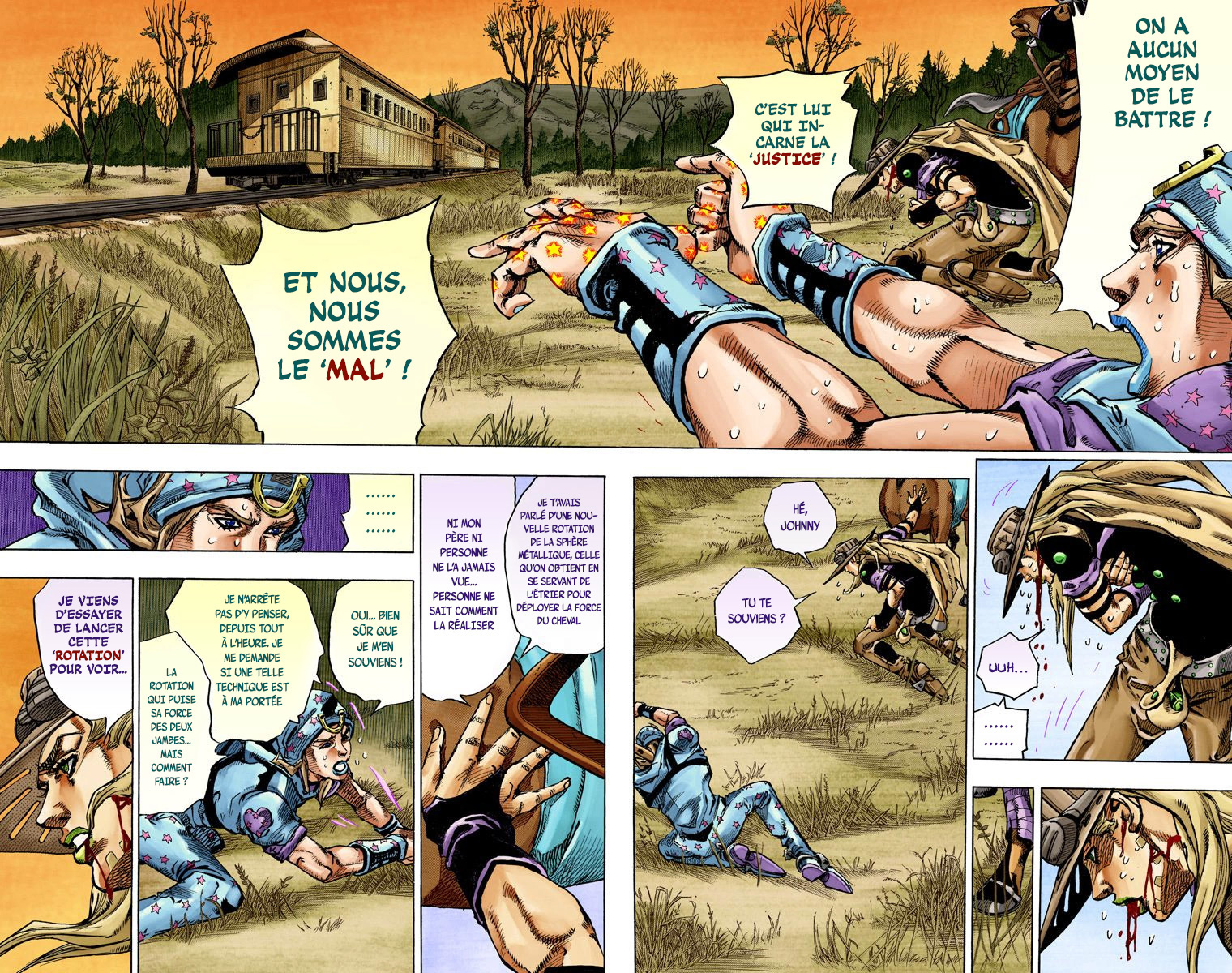 Read JoJo_s Bizarre Adventure Part 7 Steel Ball Run Official Colored FR Manga Online