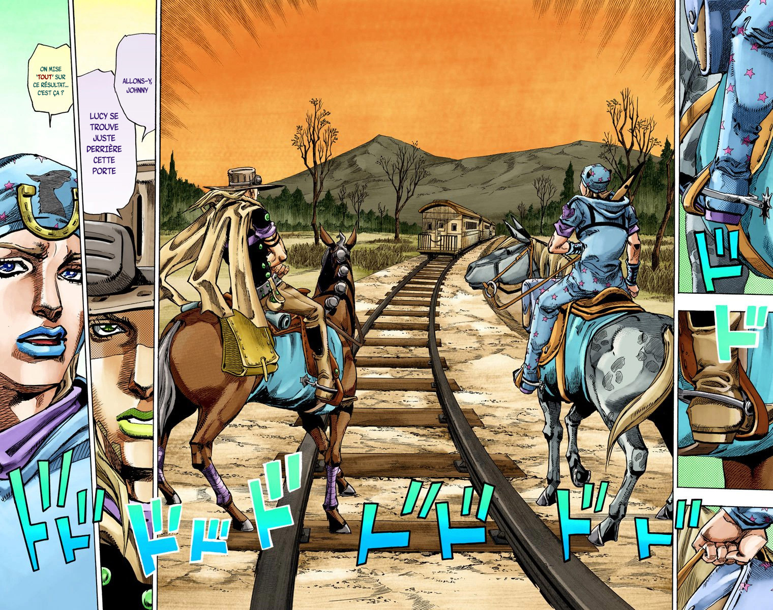 Read JoJo_s Bizarre Adventure Part 7 Steel Ball Run Official Colored FR Manga Online