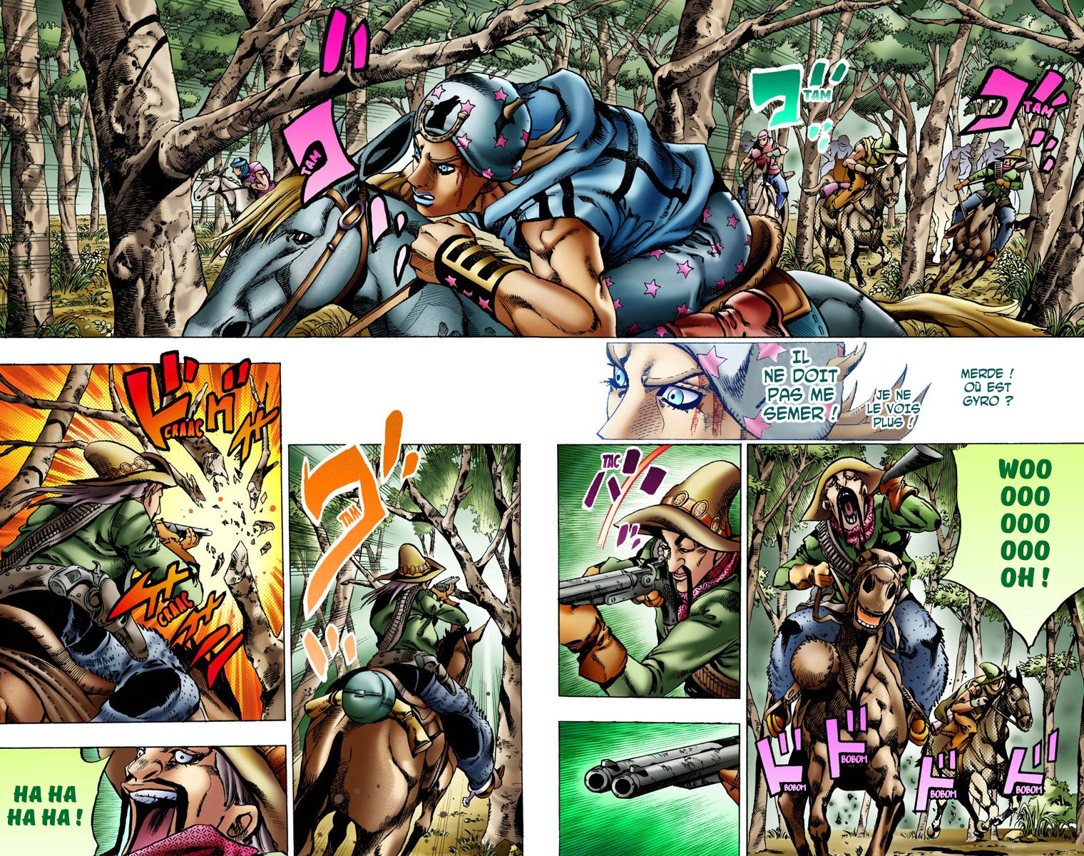 Read JoJo_s Bizarre Adventure Part 7 Steel Ball Run Official Colored FR Manga Online