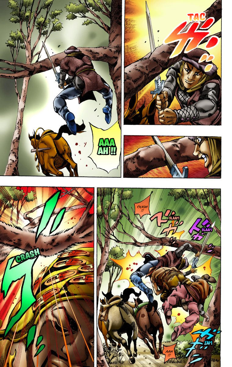 Read JoJo_s Bizarre Adventure Part 7 Steel Ball Run Official Colored FR Manga Online