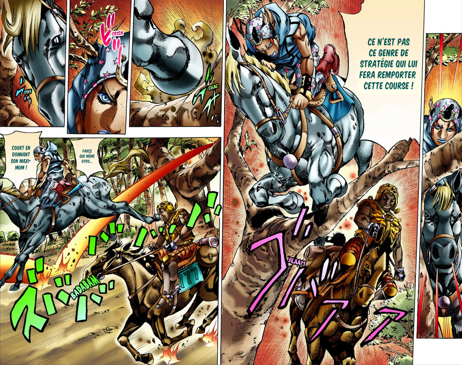Read JoJo_s Bizarre Adventure Part 7 Steel Ball Run Official Colored FR Manga Online