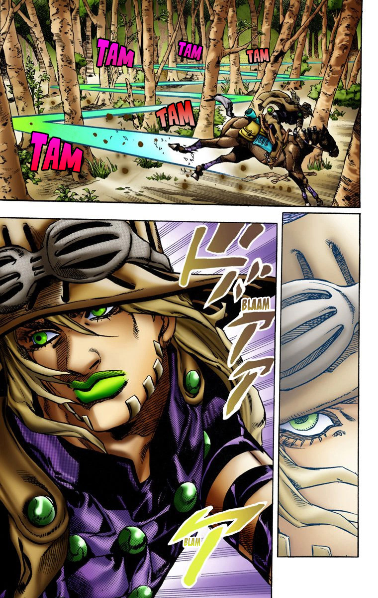 Read JoJo_s Bizarre Adventure Part 7 Steel Ball Run Official Colored FR Manga Online